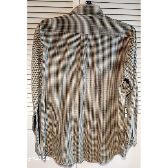 Viyella Mens Long Sleeve Checkered Shirt L Wool Blend Cozy Artsy Outdoor Cottage - Picture 4 of 7